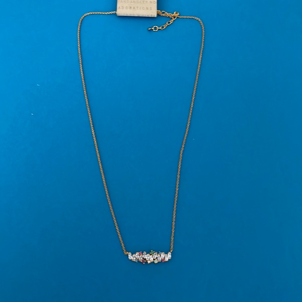 NWT necklace from Anthropologie, delicate design of multicolored stones